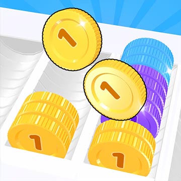 Happy Coins Sort game